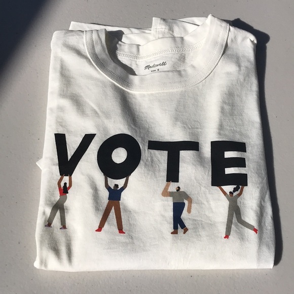 🆕Madewell VOTE Tees Made in USA New NWT - Picture 5 of 13